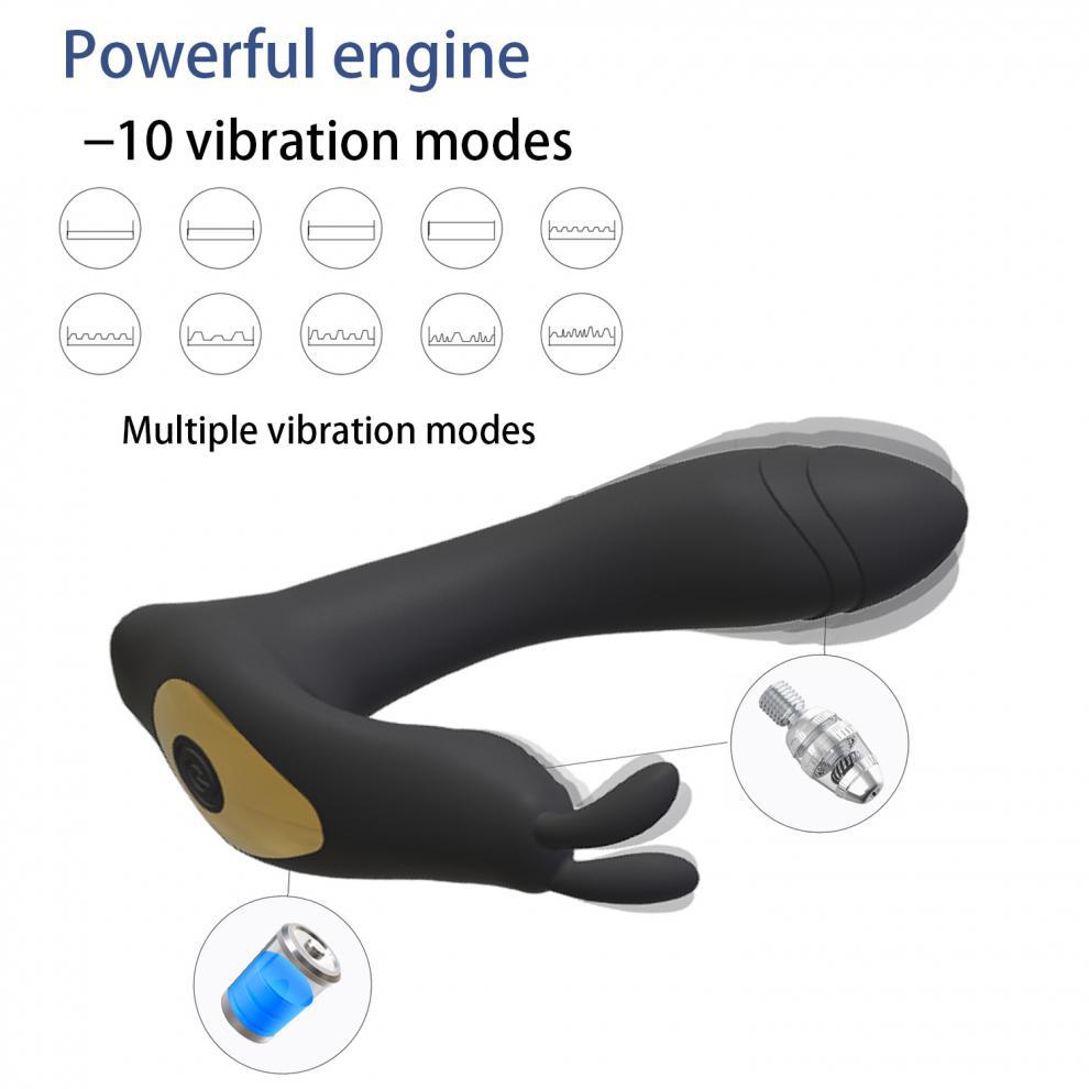 Rabbit Prostate Massager Vibrating Anal Toys G spot Anal Butt Plug