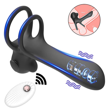 Penis Sleeve Vibrator Cock Ring Male Masturbation Remote Cockring Glans Massager