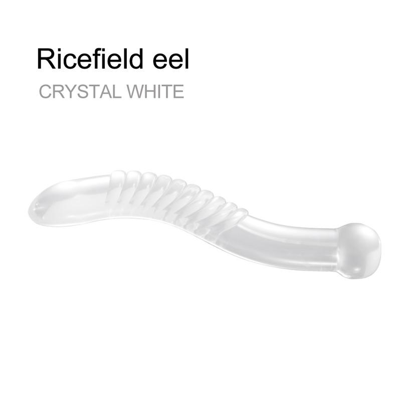 Fantasy Crystal TPE Cucumber Vegetables Eel Dildo Sex Toy for Woman