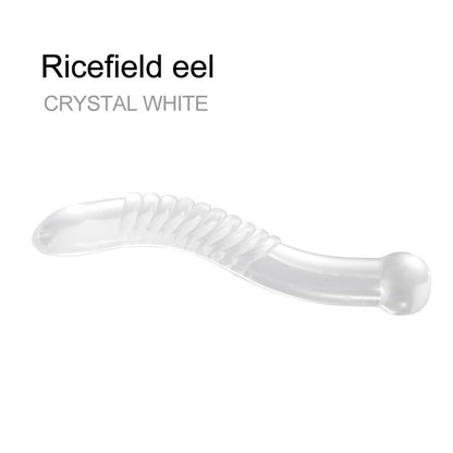 Fantasy Crystal TPE Cucumber Vegetables Eel Dildo Sex Toy for Woman